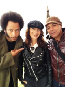 Boots Riley The Coup Fran Drescher The Nanny and Keno Mapp at Outside Lands Music and Artist Festival with Pearl Jam